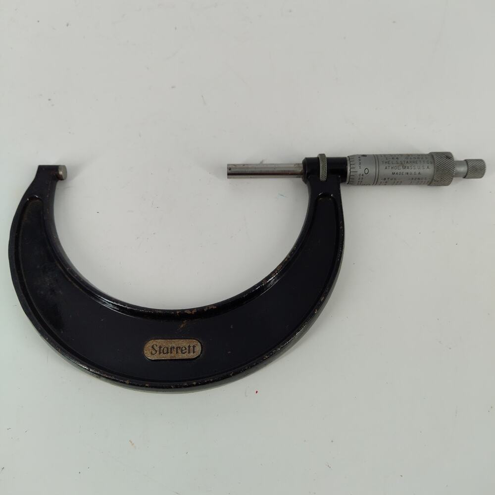 Starrett No. 436 3-4" micrometer, .001" Machinist Metal Working Tools